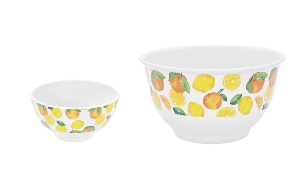 Citrus-themed bowls