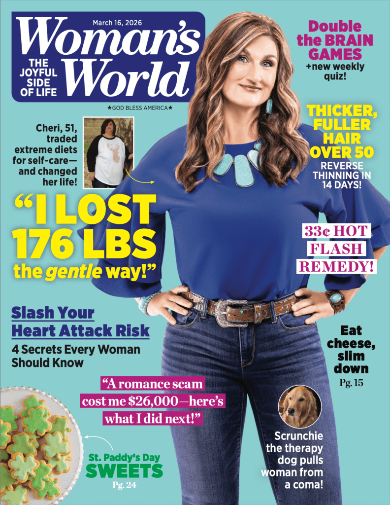 Cheri Lindsey is on the cover of Woman's World magazine for her amazing 176 pound weight loss.