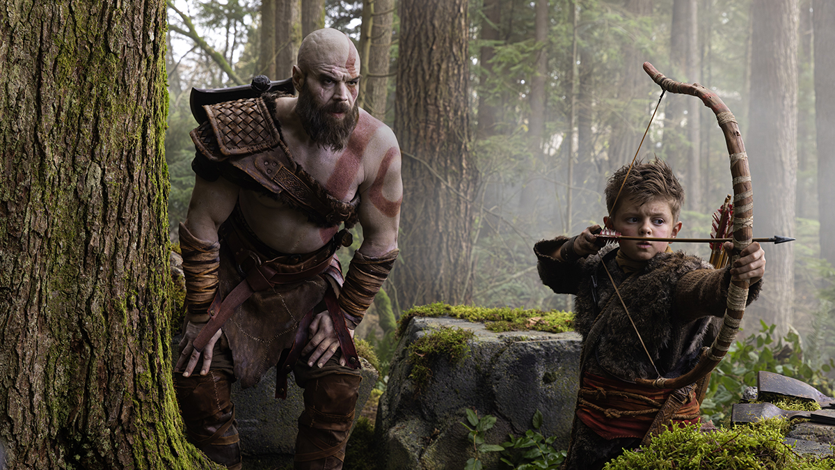 Ryan Hurst and Callum Vinson in 'God of War'