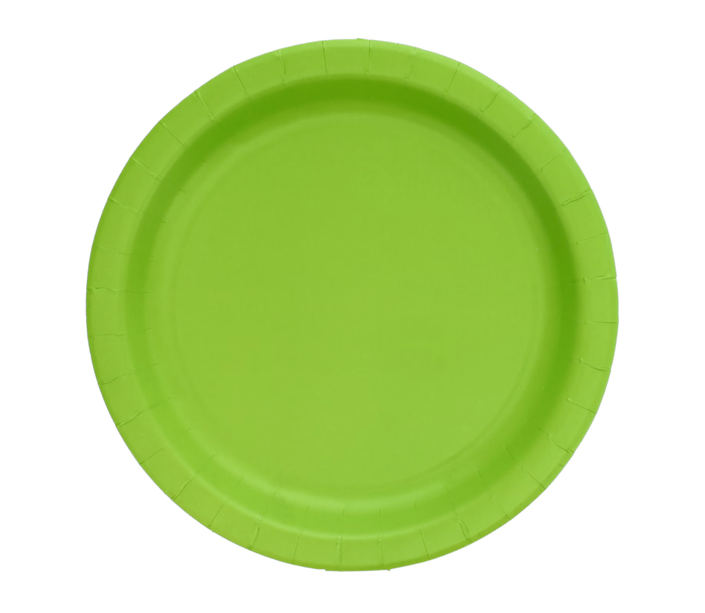green plate