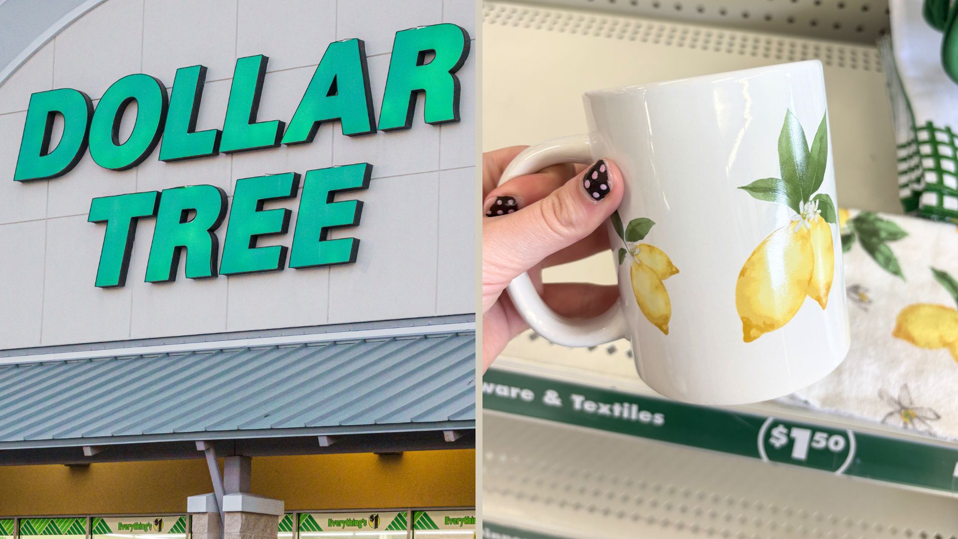 dollar tree lemon dinnerware