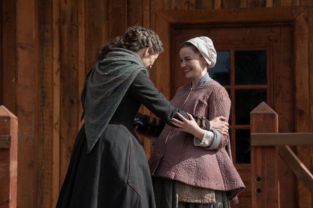 Izzy Meikle-Small and Caitriona Balfe in Outlander, 2026