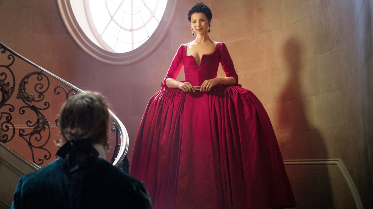 Sam Heughan and Caitriona Balfe, Outlander, Season 2, 2016