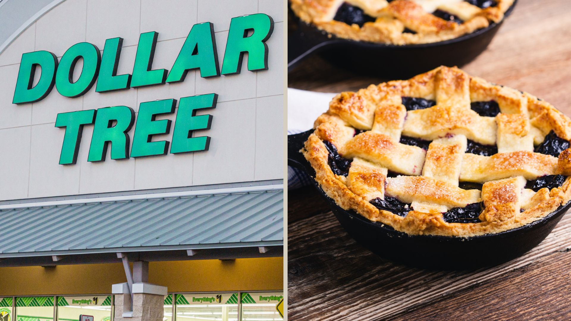 dollar tree and pie