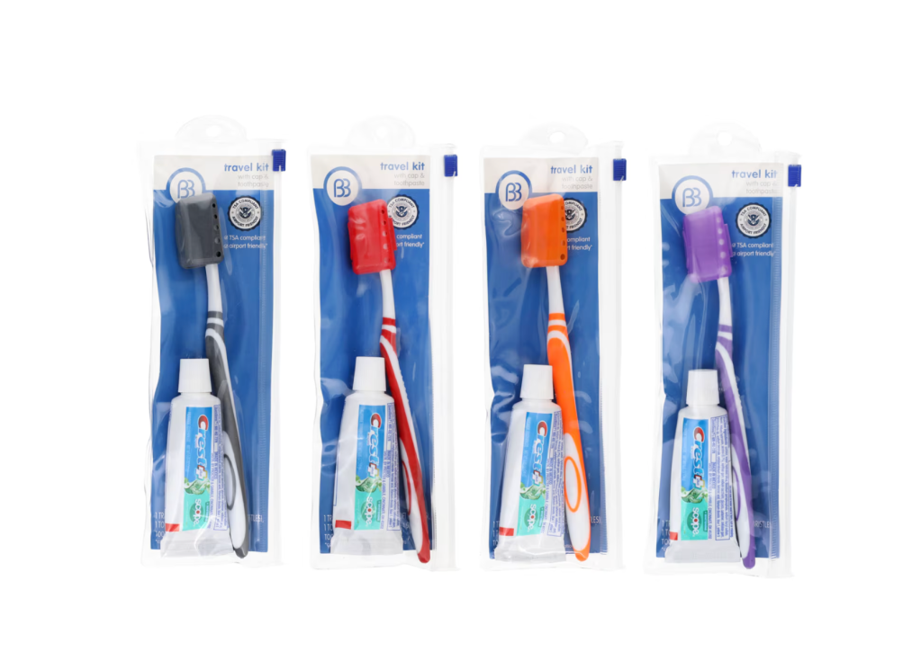 Mini toothbrush packs