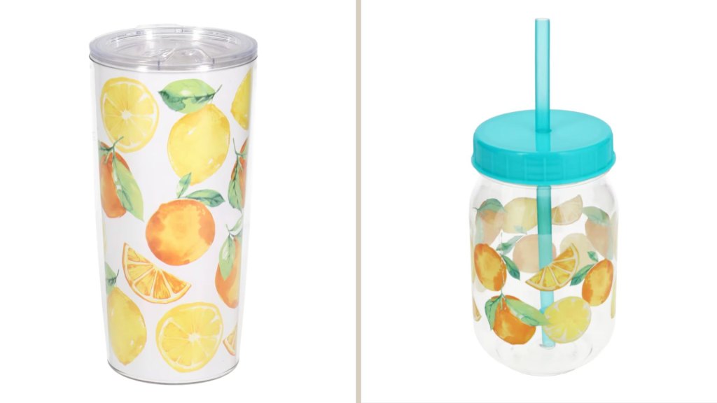Citrus-themed tumblers