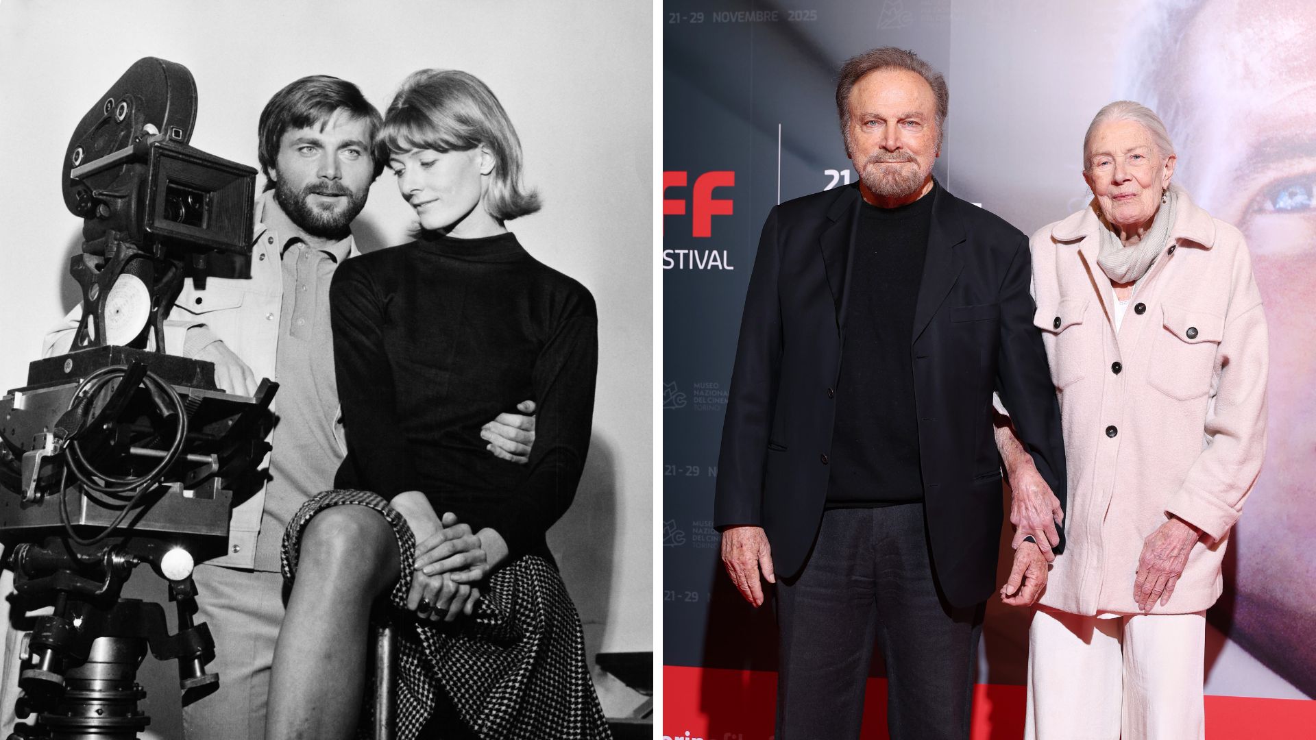 Vanessa Redgrave and Franco Nero in 1968 and 2025