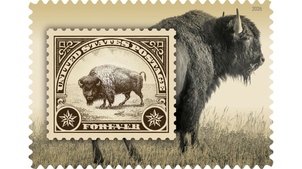yellowstone stamp close up