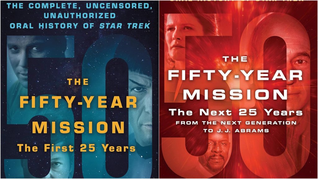 Covers for 'The Fifty-Year Mission, Volume I and II'