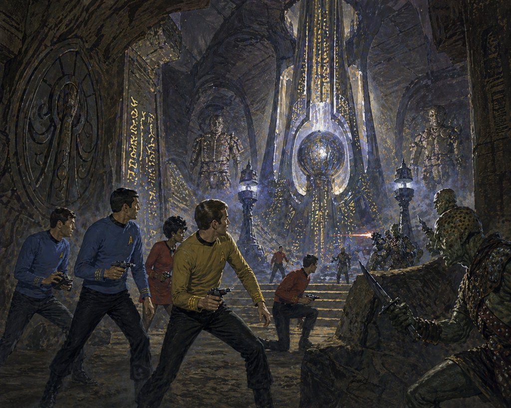 Concept art of the 'Star Trek' treatment 'The Billion Year Voyage'