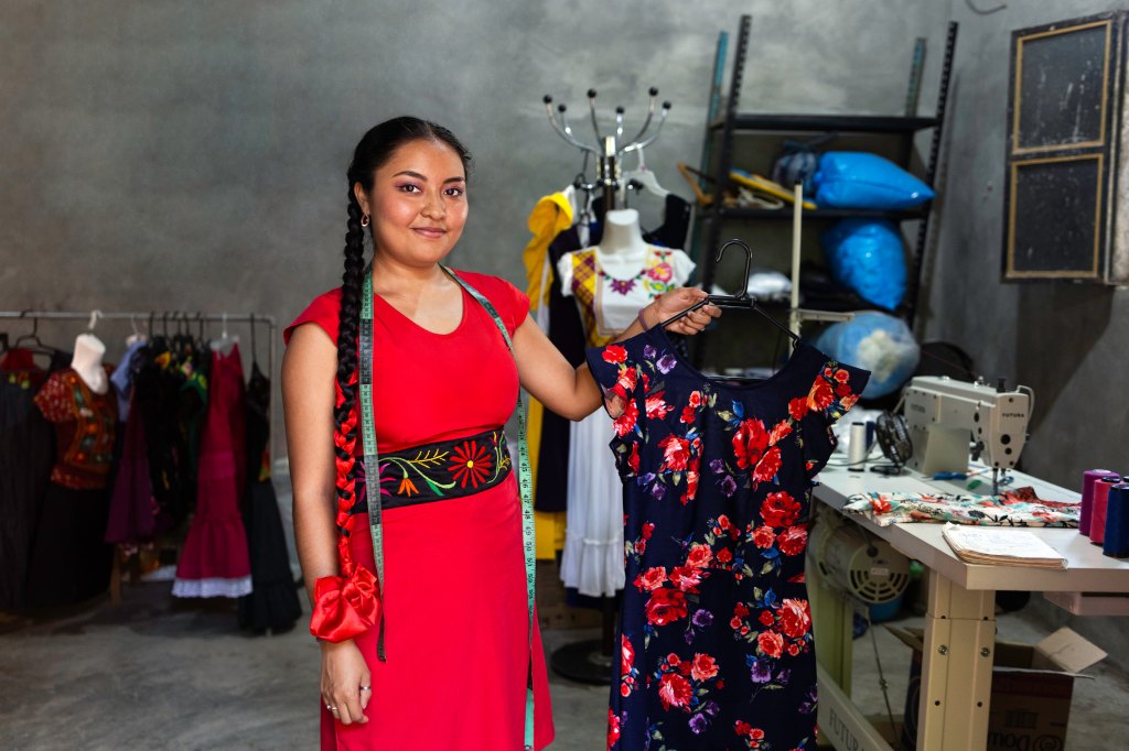 Sewing and textiles room.