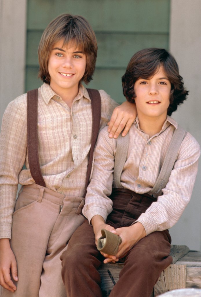 Patrick Laborteaux as Andrew Garvey and Matthew Laborteaux as Albert Quinn Ingalls in 'Little House on the Prairie'