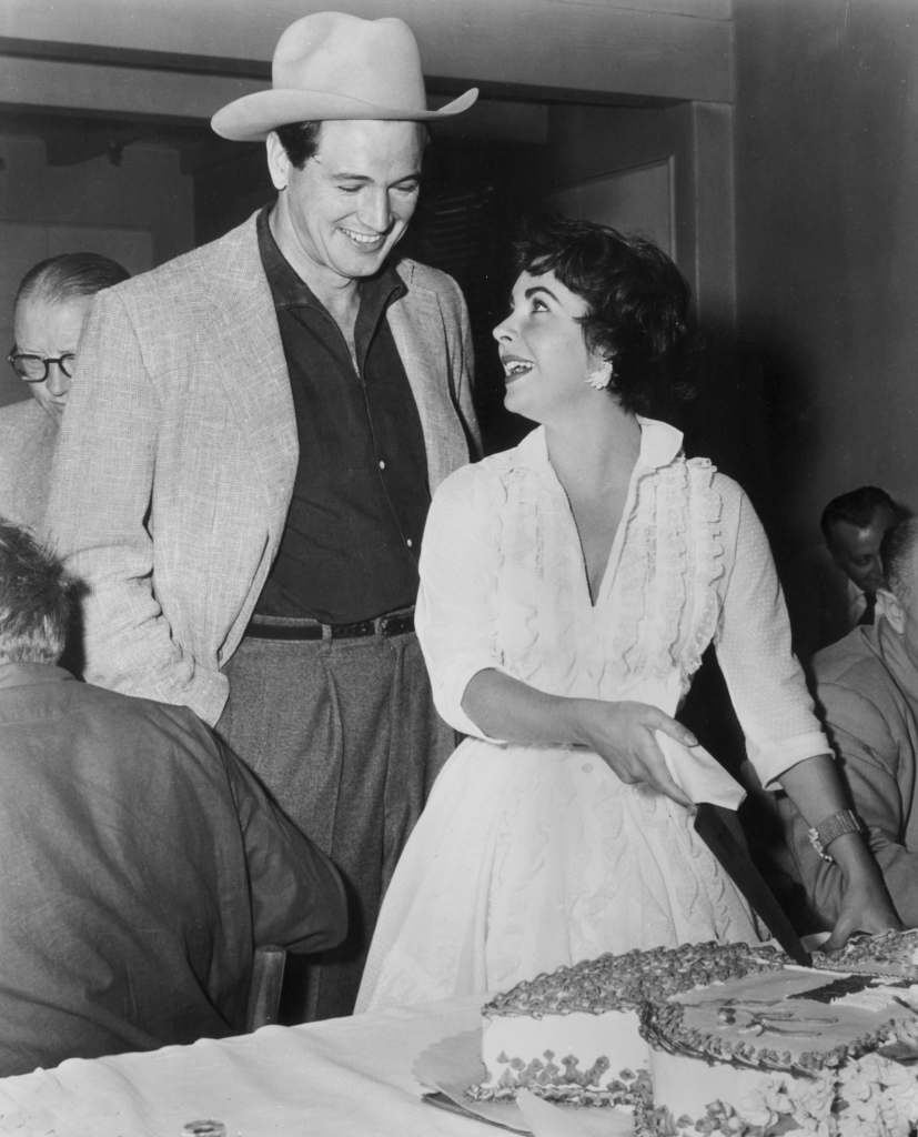 Elizabeth Taylor and Rock Hudson (1955)