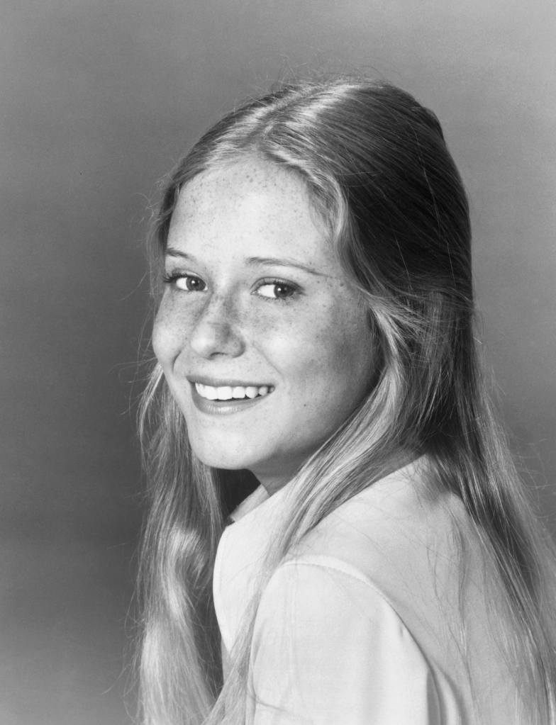 The young actress Eve Plumb who played Jan Brady in the popular ABC-TV series, The Brady Bunch