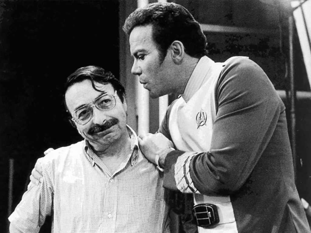 Screenwriter Harold Livingston and William Shatner