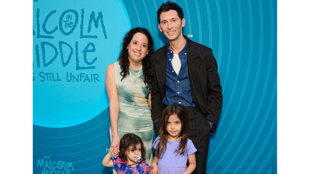 Liza Almeida Justin Berfield and their two kids in 2026