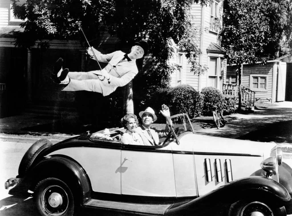 CHARLEY AND THE ANGEL, from left, Harry Morgan, (floating), Cloris Leachman, Fred MacMurray, 1973