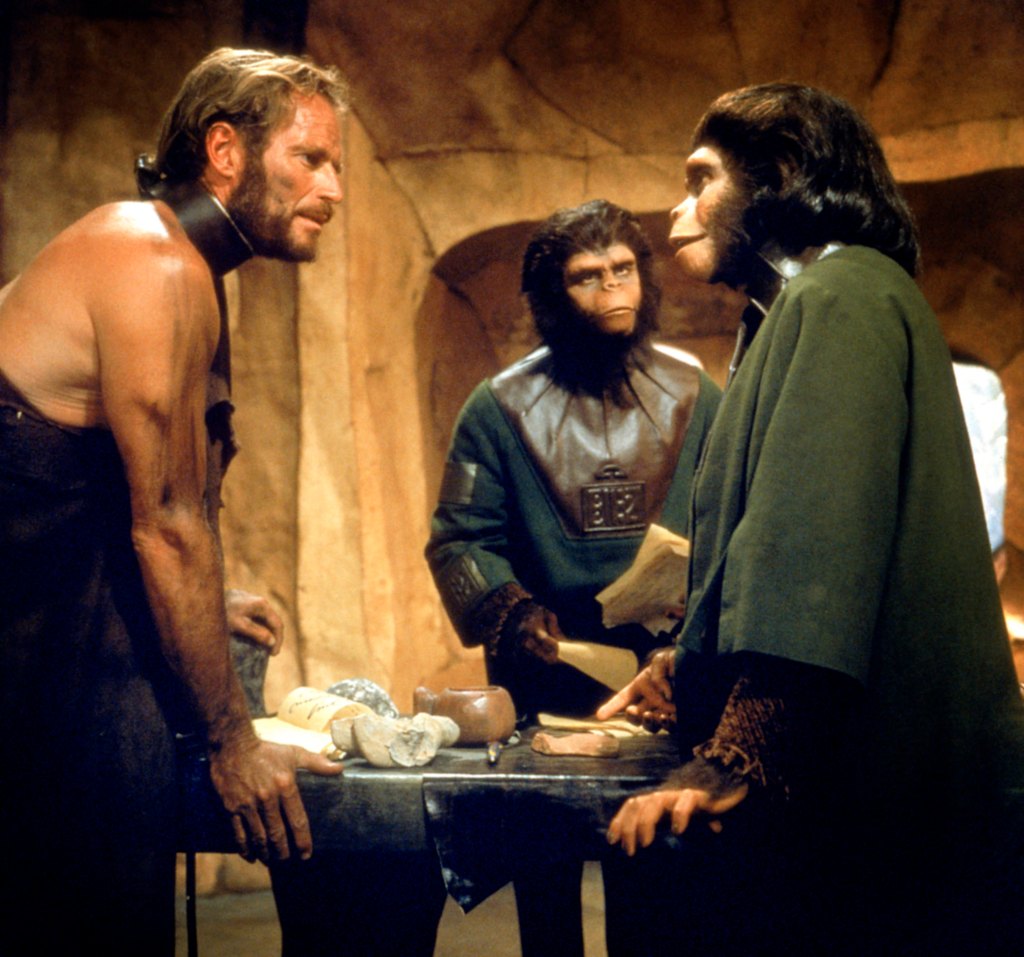 PLANET OF THE APES, Charlton Heston, Roddy McDowall, Kim Hunter, 1968.