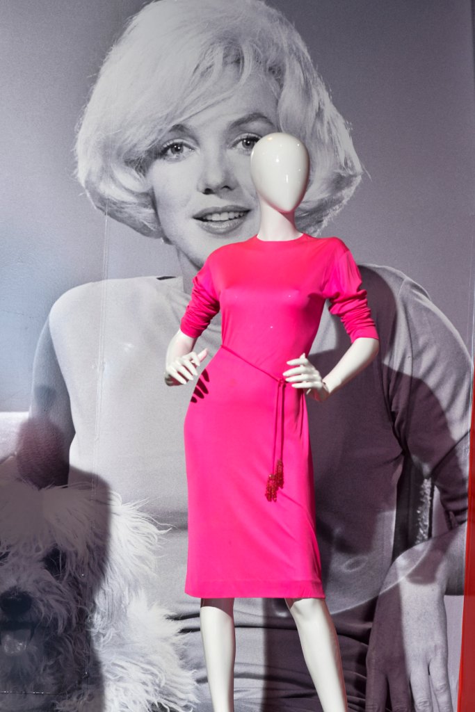 A Pucci dress owned by Marilyn Monroe on display as part of a 2024 auction