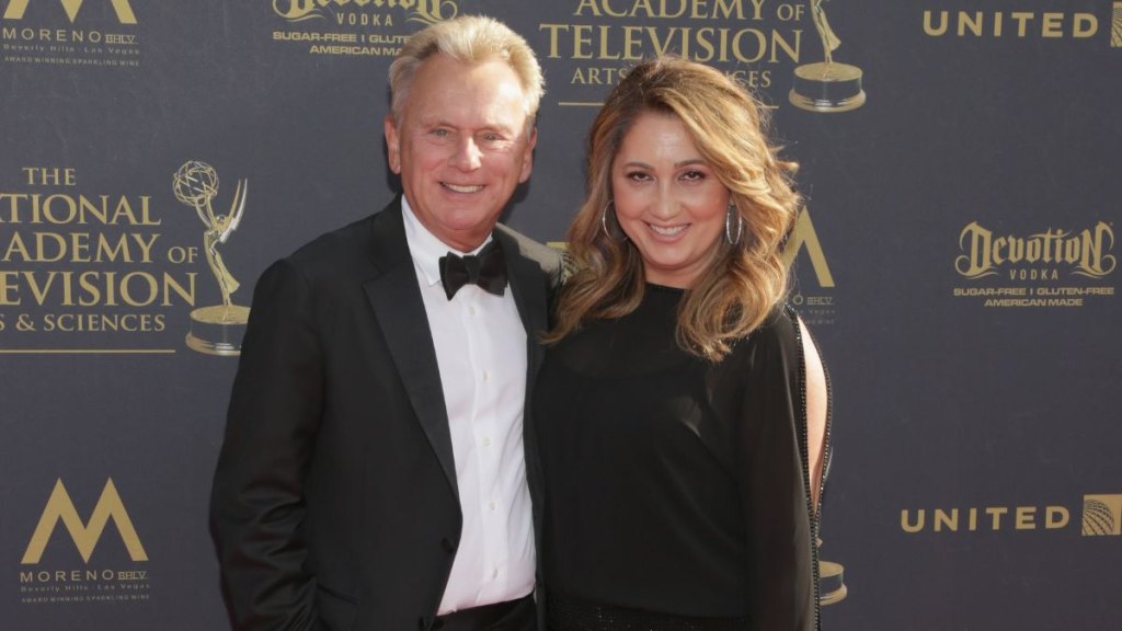 Pat Sajak and Lesly Brown in 2017