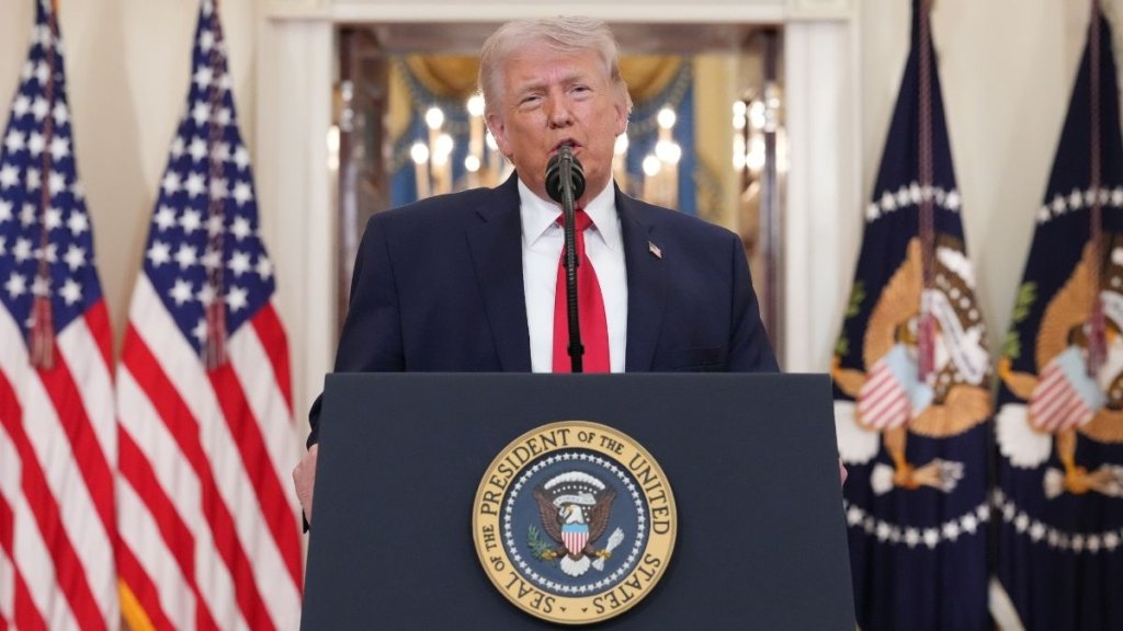 President Trump on April 1. 2026