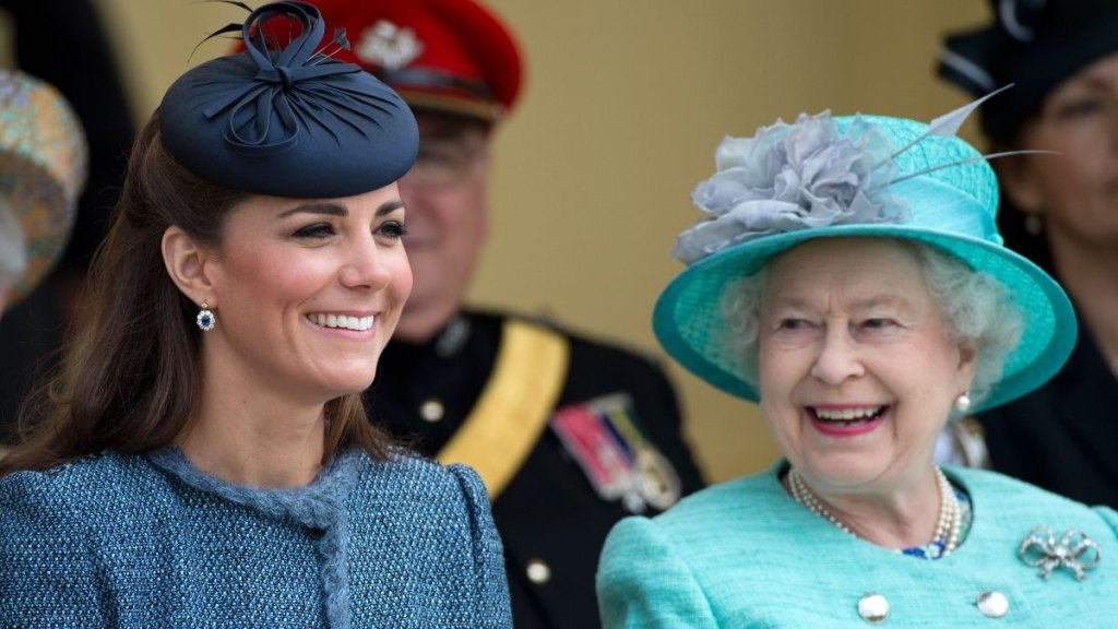 Princess Kate and Queen Elizabeth II in June 2012