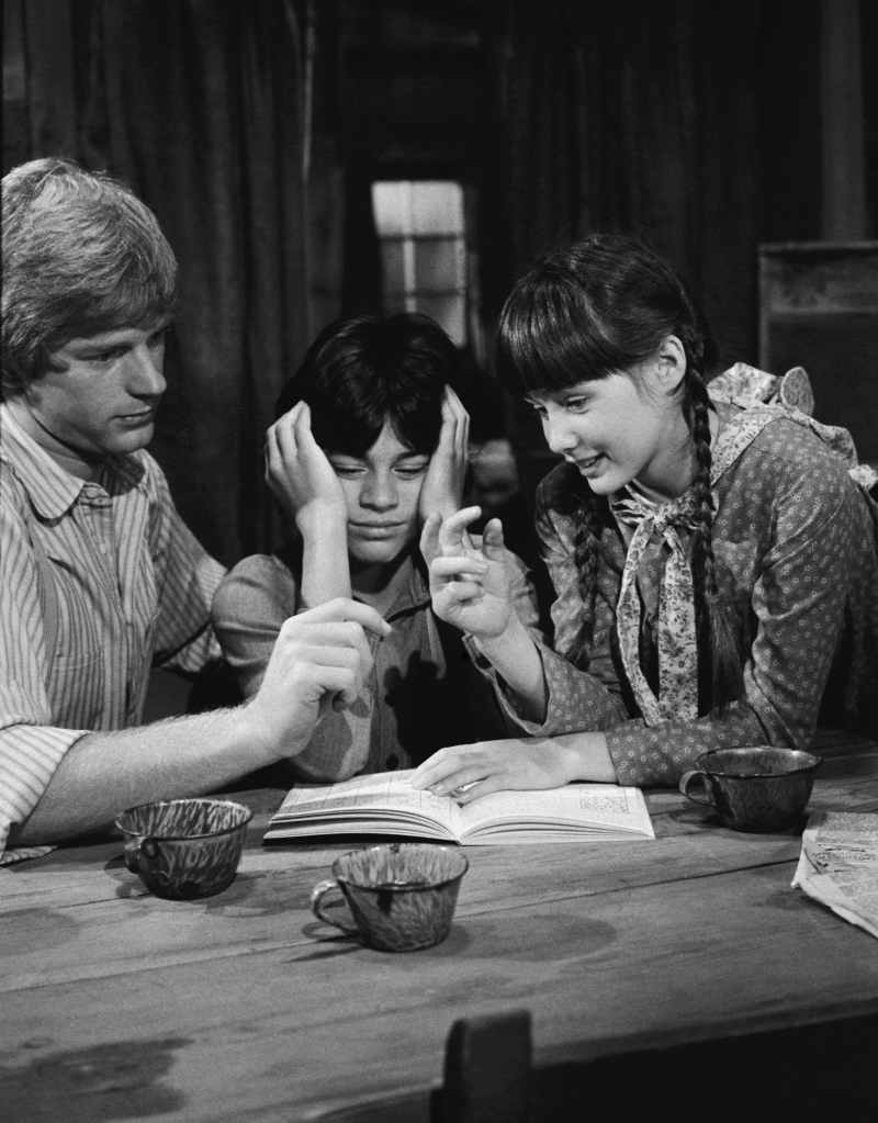 Shannen Doherty with Dean Butler and Jonathan Hall Kovacs in a 1982 episode of Little House on the Prairie