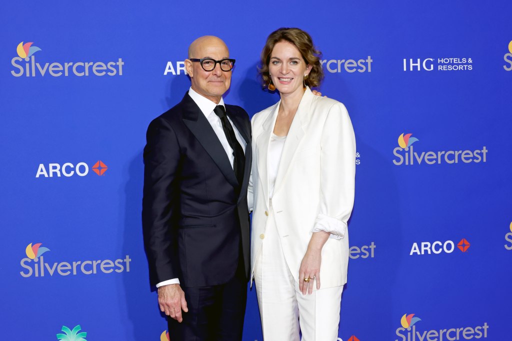 Stanley Tucci and Felicity Blunt in 2025