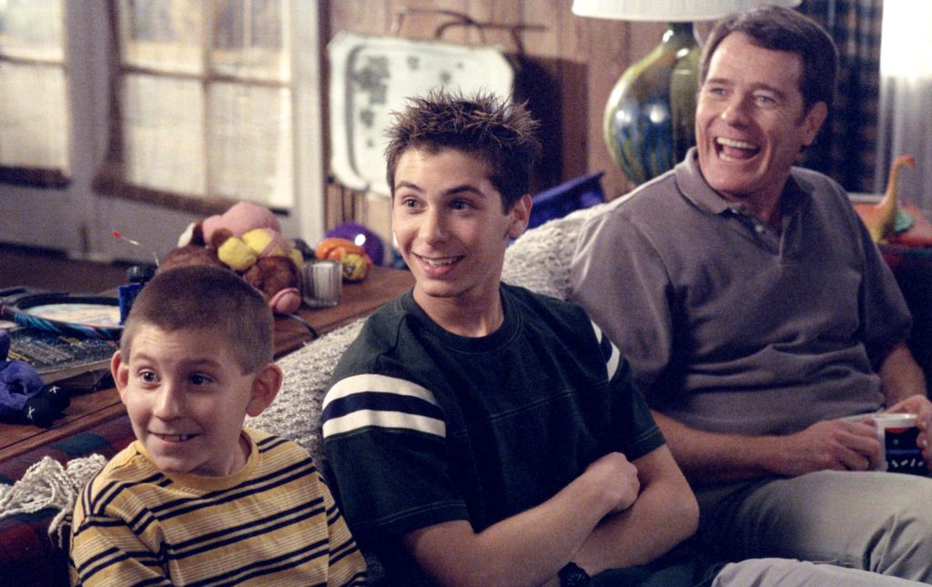 Erik Per Sullivan, Justin Berfield and Bryan Cranston in 'Malcolm in the Middle' 