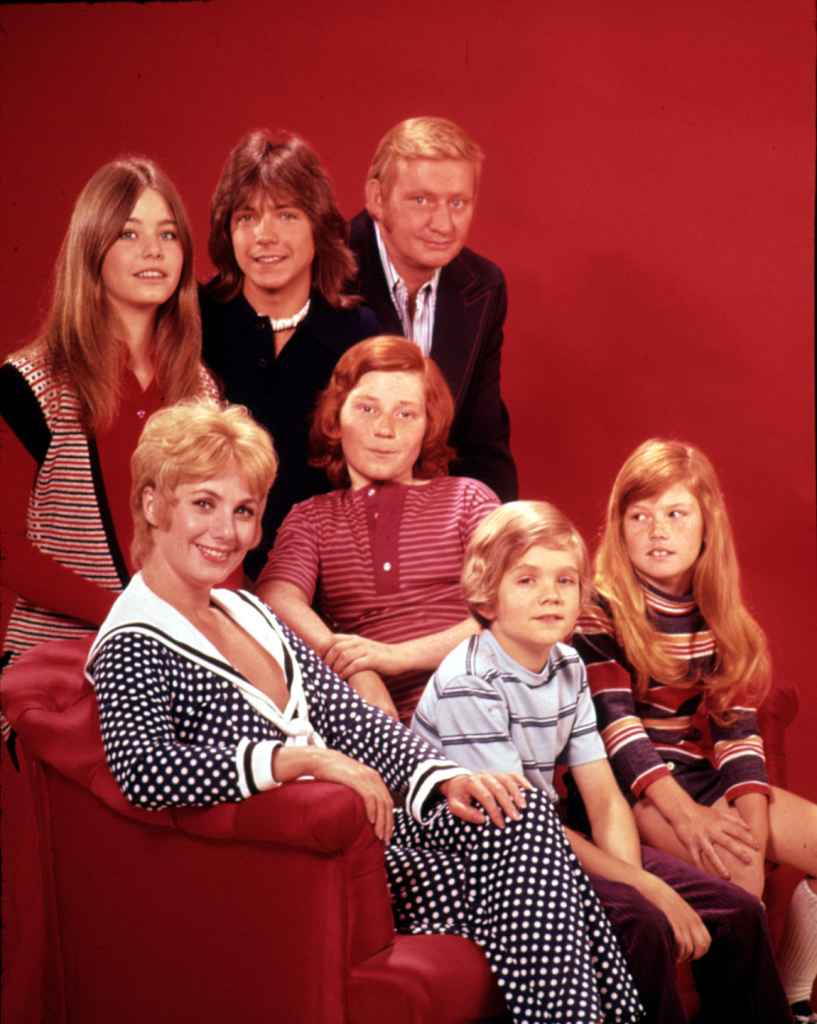 PARTRIDGE FAMILY, Susan Dey, David Cassidy, Alan Bursky, Suzanne Crough, Brian Forster, Danny Bonaduce and Shirley Jones, 1970-74