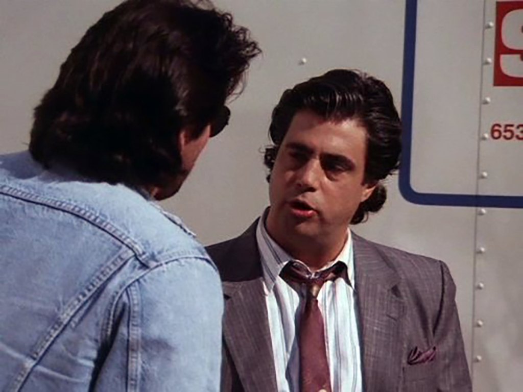Ken Wahl and Vincent Guastaferro in Wiseguy