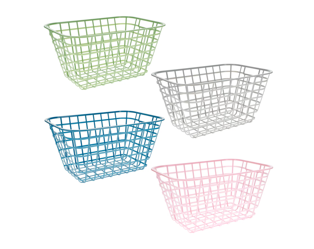 pastel storage baskets
