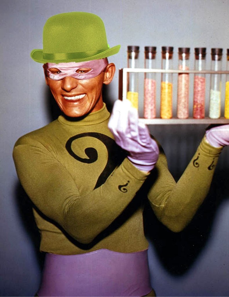Frank Gorshin as The Riddler in 1966's Batman movie