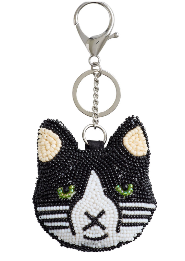 World Market beaded cat charm