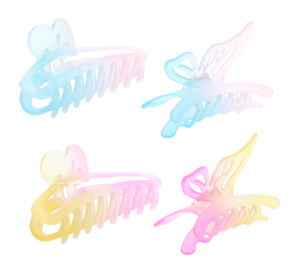 butterfly hair clips at Dollar Tree