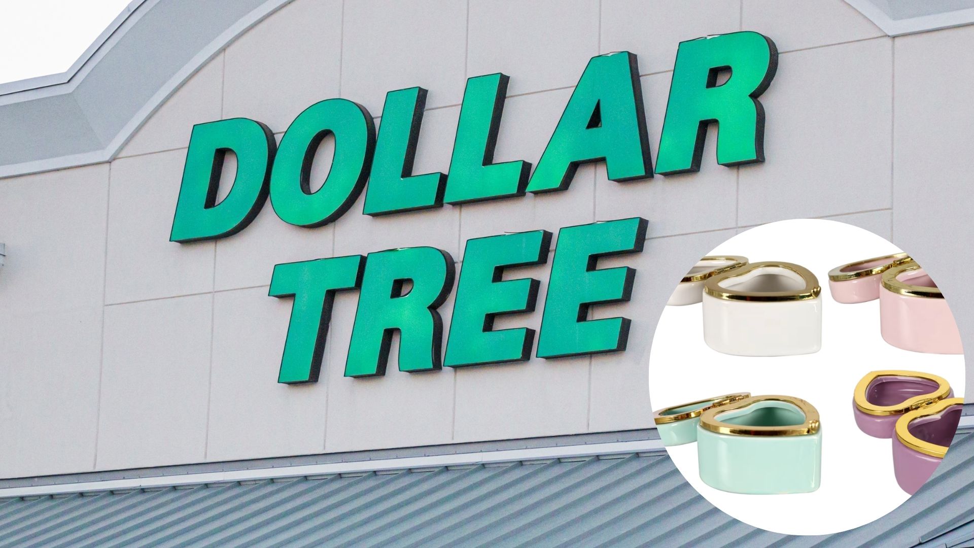 dollar tree with heart boxes