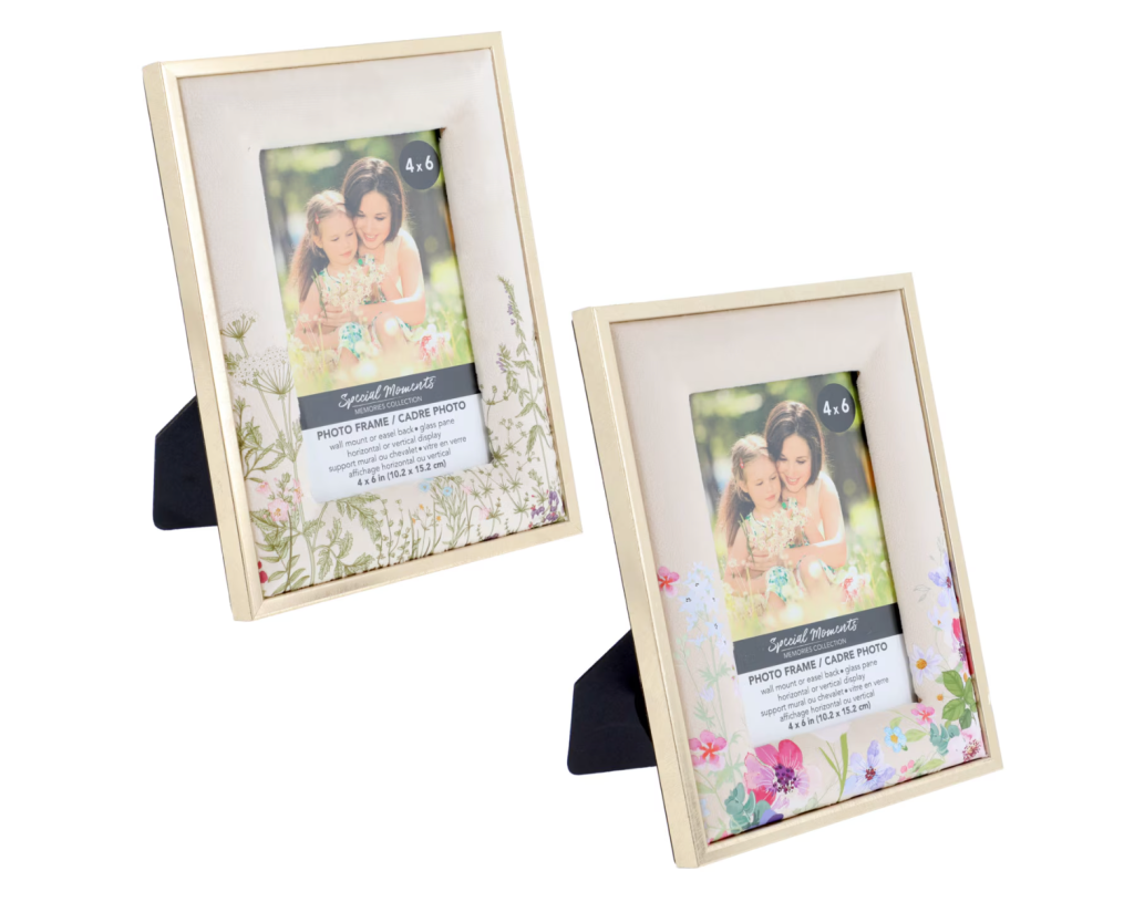 floral photo frame