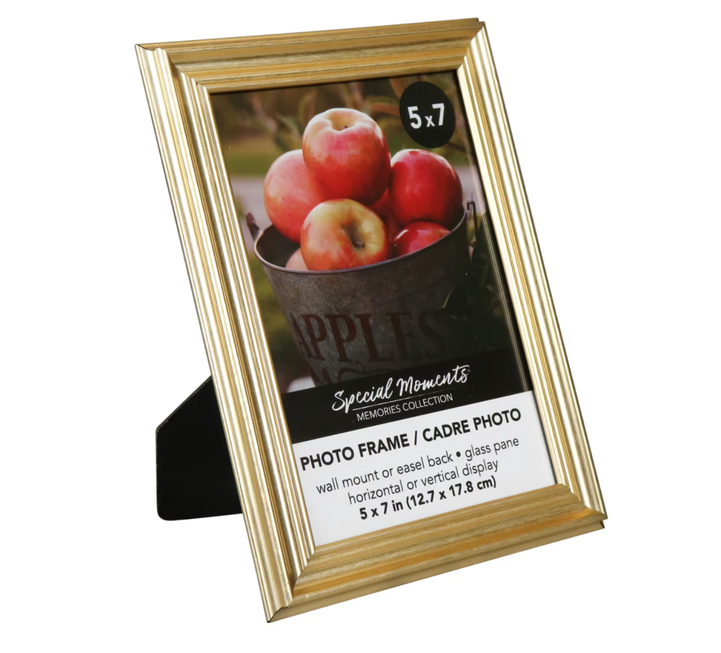 Gold photo frame