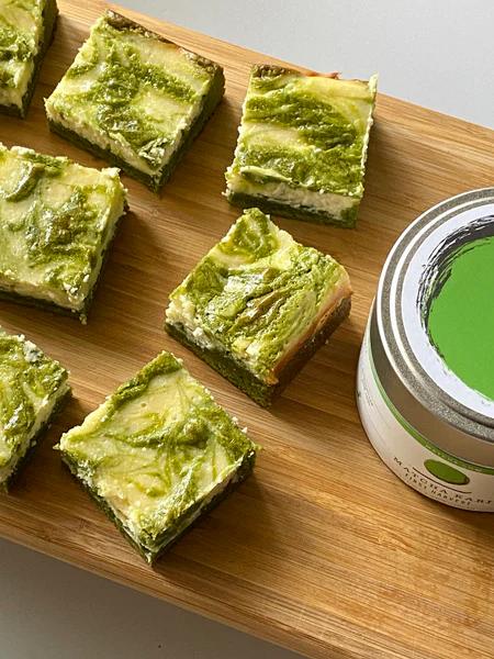 matcha cheesecake brownies