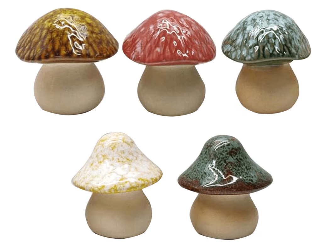 mini mushroom decorations