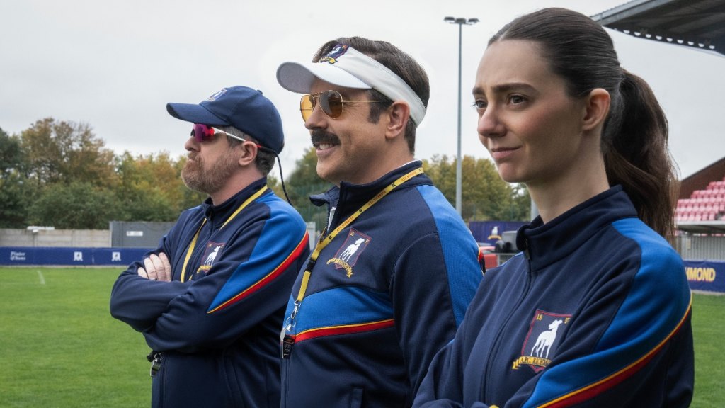 Brendan Hunt, Jason Sudeikis and Tanya Reynolds, Ted Lasso, Season 4, 2026