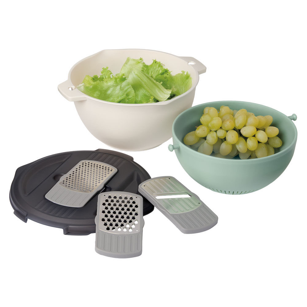 Crofton 7-piece Colander and Rotary Grater Set