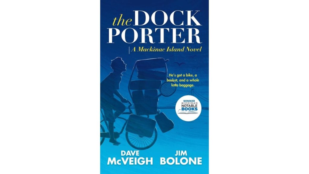 The book cover for ‘The Dockporter’ by Dave McVeigh and Jim Bolone 