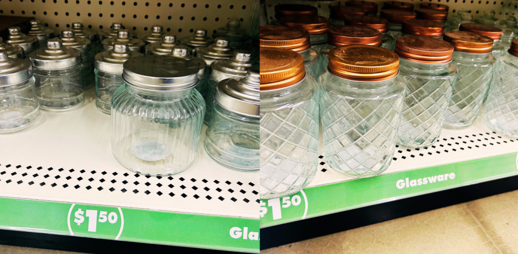 Glass jars