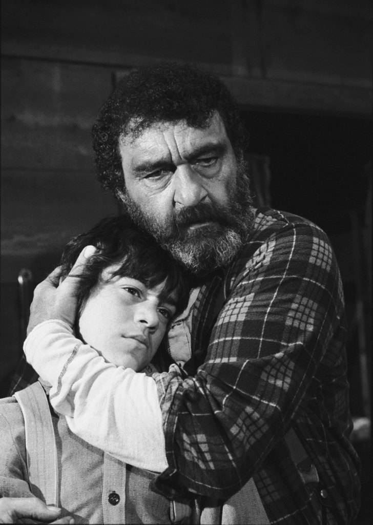 Jonathan Hall Kovacs as Matthew, Victor French as Isaiah Edwards in 'Little House on the Prairie'
