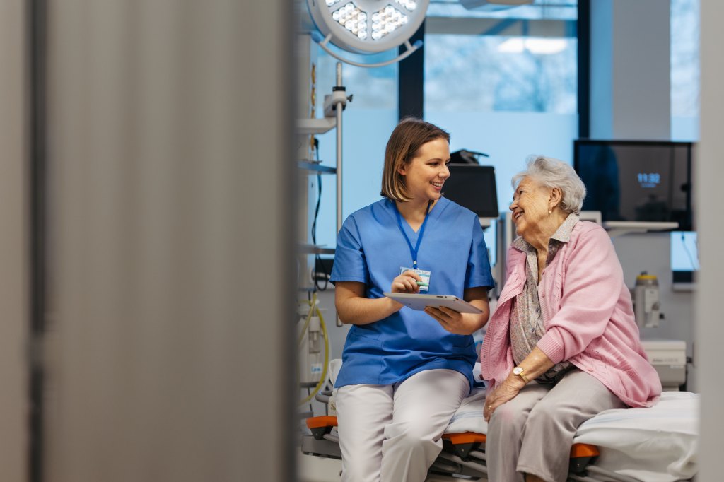 nurse with a patient