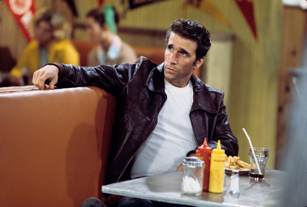 Actor Henry Winkler as the Fonz in the classic show Happy Days