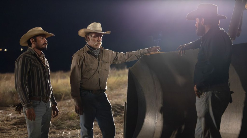 J.R .Villarreal, Marc Menchaca and Cole Hauser in Episode 4 of 'Dutton Ranch'
