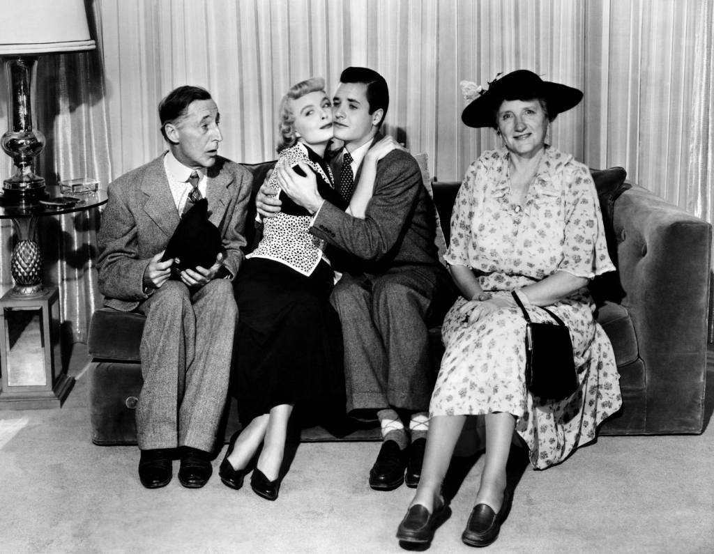 MA AND PA KETTLE, (aka THE FURTHER ADVENTURES OF MA AND PA KETTLE), Percy Kilbride, Meg Randall, Richard Long, Marjorie Main, 1949