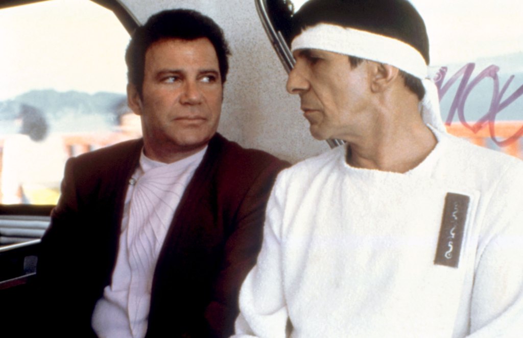 STAR TREK IV: THE VOYAGE HOME, William Shatner, Leonard Nimoy, 1986. 